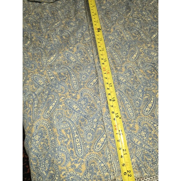 Vintage 2003 Tommy Hilfiger Jeans Paisley Corduroy Western Snap Shirt Men’s XL - Picture 7 of 11